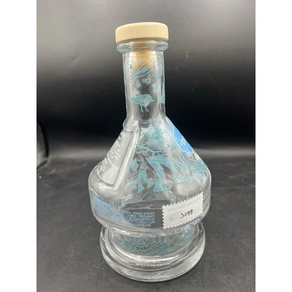 Tequila El Destilador Blanco Premium Artesanal Empty Glass Bottle w/Box 750ml
